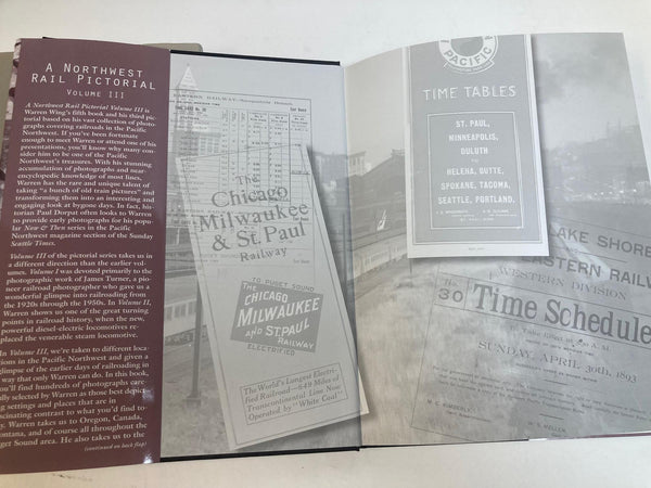 lot of 3 Northwest Railroad Photo Books – Warren Wing & Robert W. Johnston – HC Illustrated