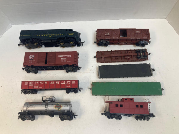 Varney Pennsylvania F3 Diesel Loco Runs Great + Freight Cars Lot (PRR, WM, UP, Arotex) – HO Scale