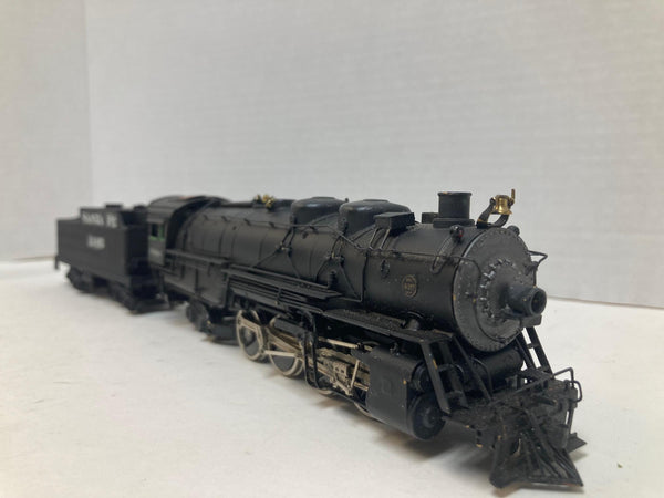 PFM ATSF HO Scale Brass Hybrid Steam Engine "Brass Engine, Plastic Tender"
