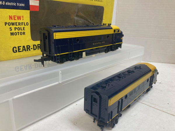 Revell HO 2 Santa Fe F7's Blue "Both Run Good" w/ box