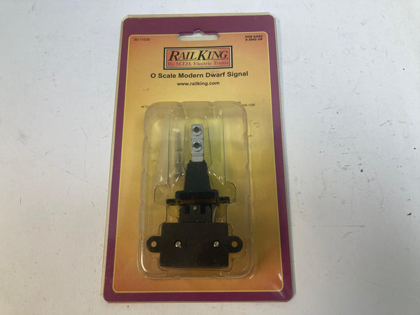MTH RailKing 30-11038 Modern Dwarf Signal – O Scale Lighted Trackside Signal – NEW