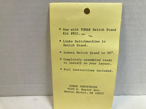 TOMAR INDUSTRIES Kit #848, 90 DEGREE OPERATOR, HO Scale, Factory Sealed *NEW*