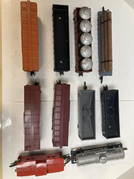 American Flyer Vintage S Freight Cars Lot of 10: (625, 42597, 916, 804, 802, 940, 632, 929, 803, 625, 630)