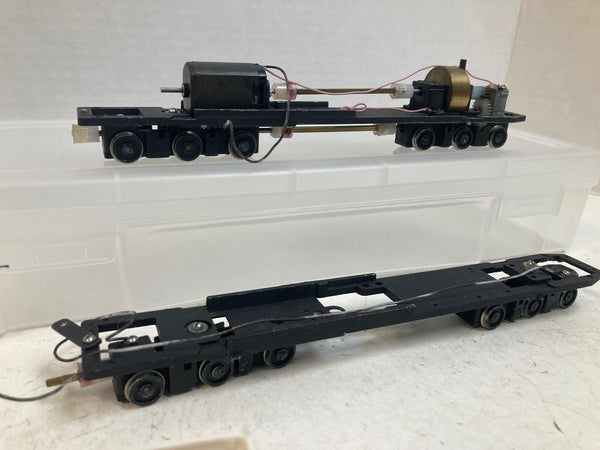Hobby Town E7AA Diesel Locomotive Drive Kit Set – 2 A Units (Powered + Drive Shaft) w/ Cary Die-Cast Shells – Tested & Works
