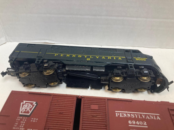 Varney Pennsylvania F3 Diesel Loco Runs Great + Freight Cars Lot (PRR, WM, UP, Arotex) – HO Scale