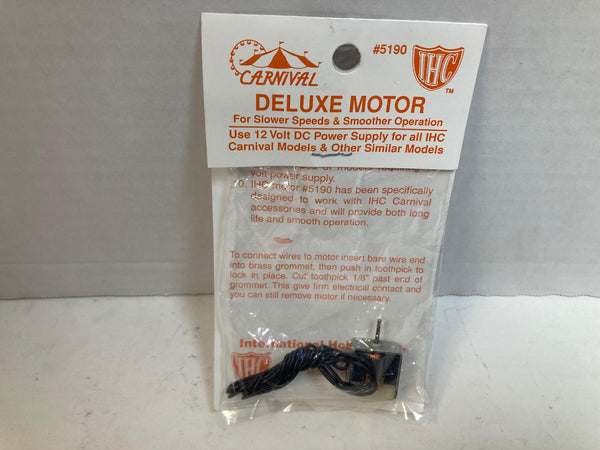 IHC Carnival Deluxe Motor #5190 "for slower and smoother operation" - takes 12 V DC power
