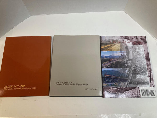 lot of 3 Northwest Railroad Photo Books – Warren Wing & Robert W. Johnston – HC Illustrated