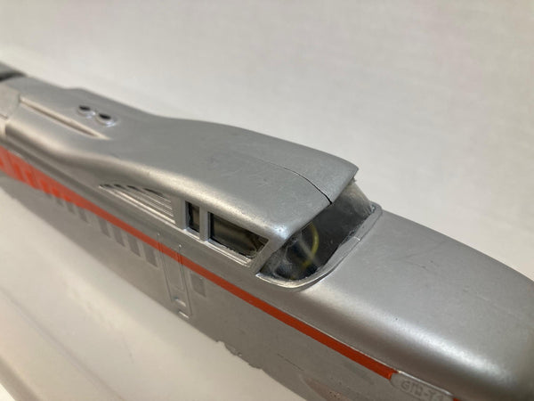 Varney rare vintage DISPLAY (Does Not Run) HO Scale Streamliner Silver 4-Car Passenger Train Set