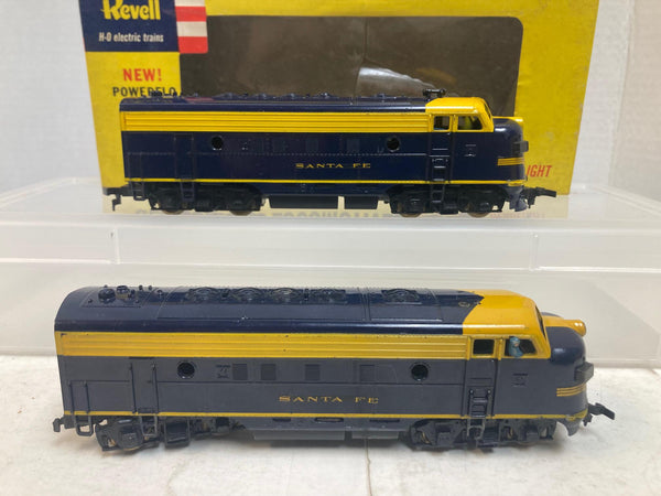 Revell HO 2 Santa Fe F7's Blue "Both Run Good" w/ box
