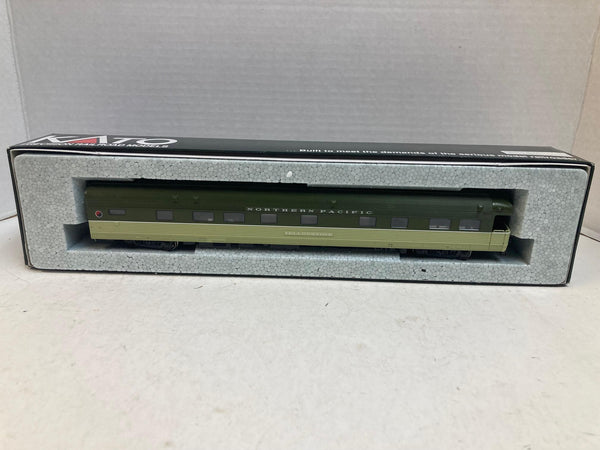 Kato HO Northern Pacific “Yellowstone” Corrugated Business Car 35-6010 – Excellent Condition