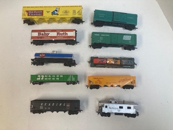 Mantua TYCO HO Scale Freight Car Lot of 10 – Old Dutch, Baby Ruth, STP, Penn Central, More
