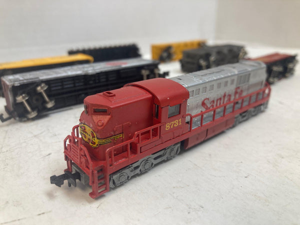 Complete N Scale Train Set – Engine, 6 Cars, Caboose, Track & Power – Ready to Run