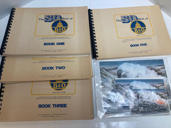 The 50 Best of B&O Baltimore and Ohio Books 1, 2, 3, & 5 by Bob Lorenz (Book)
