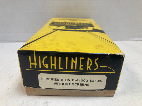 Highliners HO F-Series B Unit #1002 Without Screens – Complete Unassembled Kit – Great Condition