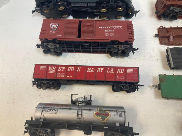 Varney Pennsylvania F3 Diesel Loco Runs Great + Freight Cars Lot (PRR, WM, UP, Arotex) – HO Scale