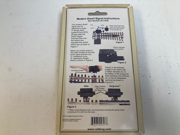 MTH RailKing 30-11038 Modern Dwarf Signal – O Scale Lighted Trackside Signal – NEW