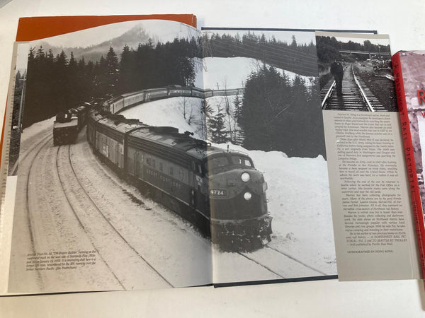 lot of 3 Northwest Railroad Photo Books – Warren Wing & Robert W. Johnston – HC Illustrated