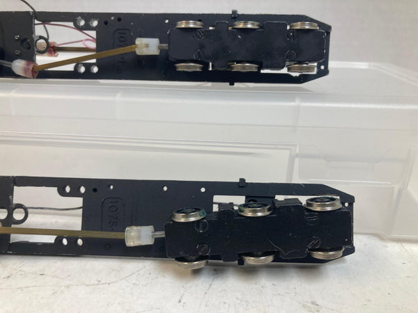 Hobby Town E7AA Diesel Locomotive Drive Kit Set – 2 A Units (Powered + Drive Shaft) w/ Cary Die-Cast Shells – Tested & Works