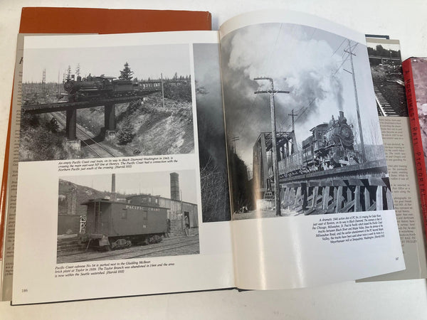 lot of 3 Northwest Railroad Photo Books – Warren Wing & Robert W. Johnston – HC Illustrated