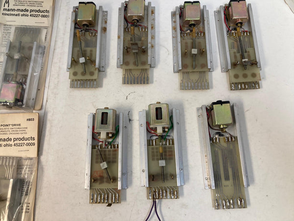 Mann-Made Products - Point Drive, Realistic HO Switch Machine #803 Lot of 11 "4 New, 7 Used"