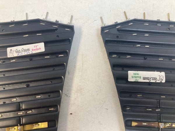 GarGraves 72" O Gauge Switch Pair (L/R) w/ Z-Stuff DZ-1000 Machines – Tested