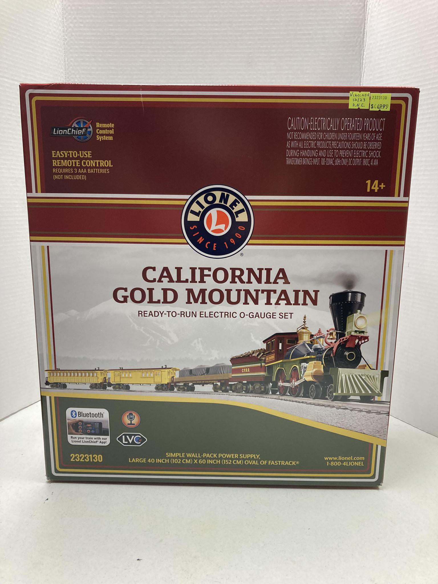 Lionel California Gold Mountain Electric O-Gauge Set (2323130)