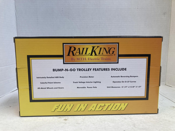 MTH RailKing 30-5260 Railtown Traction Co. Bump-n-Go Trolley O Gauge Brand New NIB