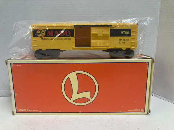 Lionel 6-26239 M.A.D.D Boxcar – O Gauge – Pre-Owned Good Condition