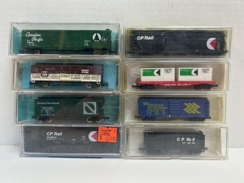 Canadian Roads 8 Freight Car Set N Scale Atlas/Trains Canada/Model Power