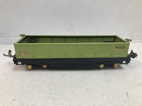 Prewar Lionel Lines No. 812 Light Green Gondola (Restored)