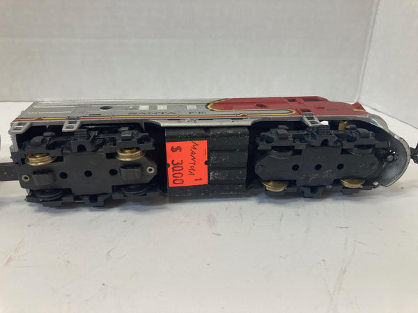 Mantua Tyco HO EMD F7A F7A Dummy Santa Fe 4015 Locomotive