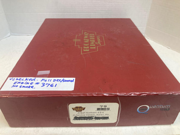 Broadway Limited Imports HO ATSF 4-8-4 “Northern” #3761 – Full DCC & Sound