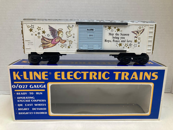 K-Line 1994 Christmas Boxcar K-647403 – O Gauge Holiday Freight Car