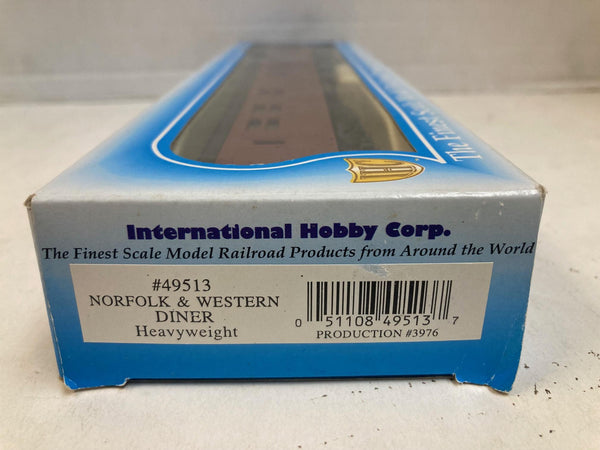 IHC HO Norfolk & Western Heavyweight Diner #49513 - N&W Maroon - NOS