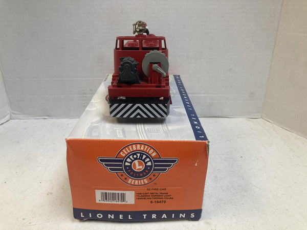 Lionel O Gauge 6-18470 Postwar Celebration Series No. 52 Fire Car Boxed Tested