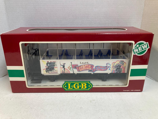 LGB 3125 Circus & Menagerie Passenger Car – G Scale – Pre-Owned Very Good Condition
