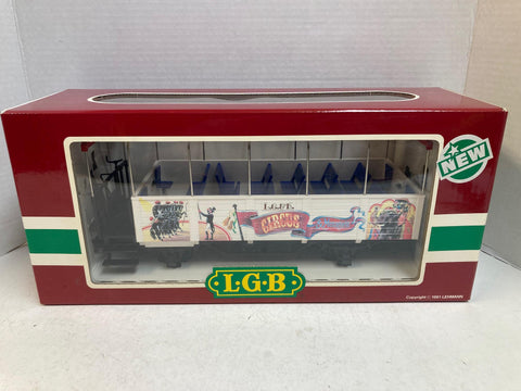 LGB 3125 Circus & Menagerie Passenger Car – G Scale – Pre-Owned Very Good Condition