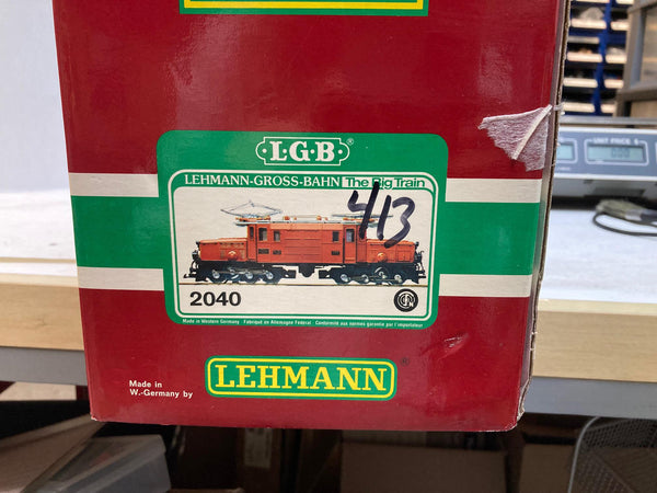 LGB 2040 “W.C.R.R.” Crocodile Locomotive — Custom Weathered, Excellent Running Condition