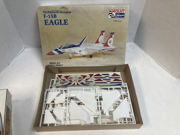 Vintage Airplane Model Kit Lot of 17 (Revell, Monogram, Heller, Matchbox, Airfix, Minicraft) - 1/72 & 1/48 Scales