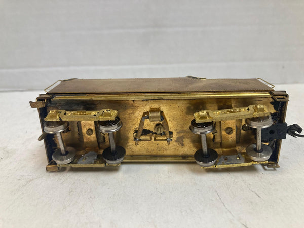 HO Scale Brass (Square-Back) Small Steam Locomotive Tender - 8-Wheel (4-Axle) - Unpainted