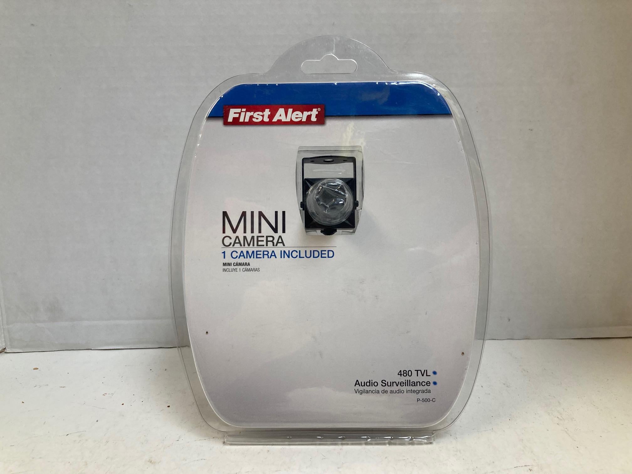 First Alert P-500-C Mini Analog Surveillance Camera w/ Audio – NOS