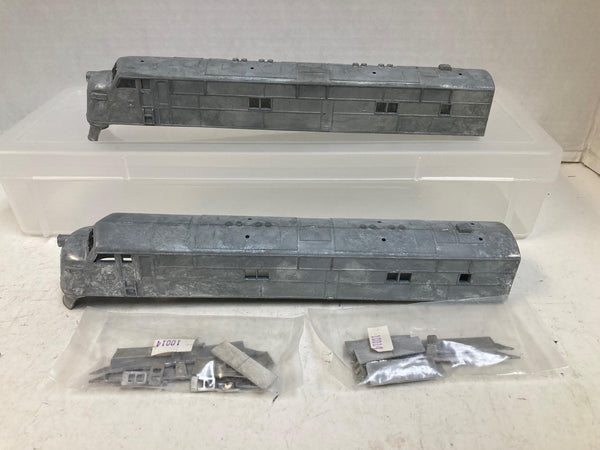 Hobby Town E7AA Diesel Locomotive Drive Kit Set – 2 A Units (Powered + Drive Shaft) w/ Cary Die-Cast Shells – Tested & Works