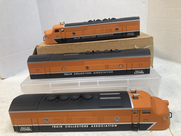 Lionel 6-11737 TCA 40th Anniversary F3 A-B-A Diesel Engine Shells Set O Gauge Like New