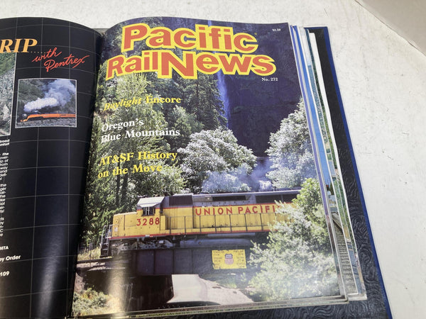 Pacific Rail News Magazine Complete 1986 Year Set in Custom Binder (12 Issues)
