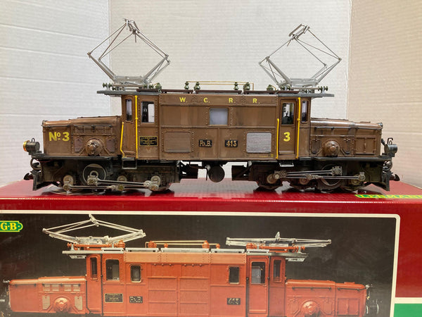 LGB 2040 “W.C.R.R.” Crocodile Locomotive — Custom Weathered, Excellent Running Condition