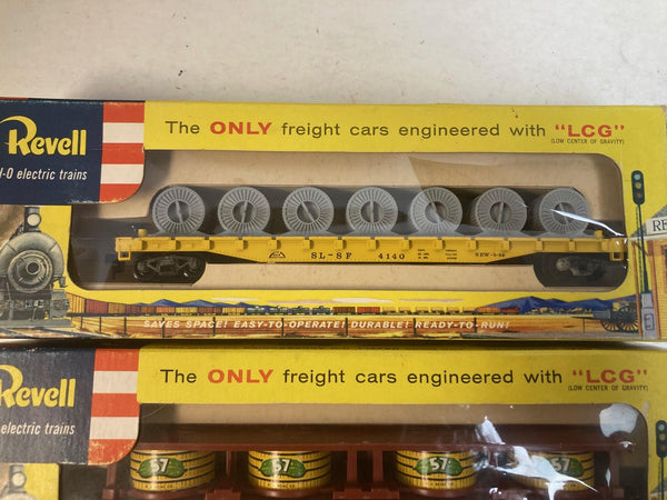 Vintage Revell HO 3-Car Lot - Heinz Pickle, Frisco Cable Reel, GN Boxcar - VG