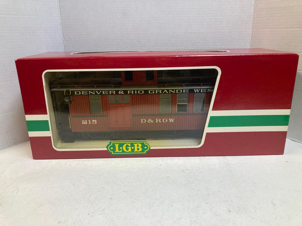 LGB 4075 D&RGW Caboose – G Scale – Denver & Rio Grande Western – Pre Owned Great Condition