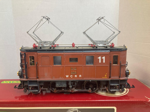 LGB 2045 “W.C.R.R” #205-11 — Custom Weathered RhB GE 2/4 Electric (Amazing Finish, Great Condition) w/ Conductor
