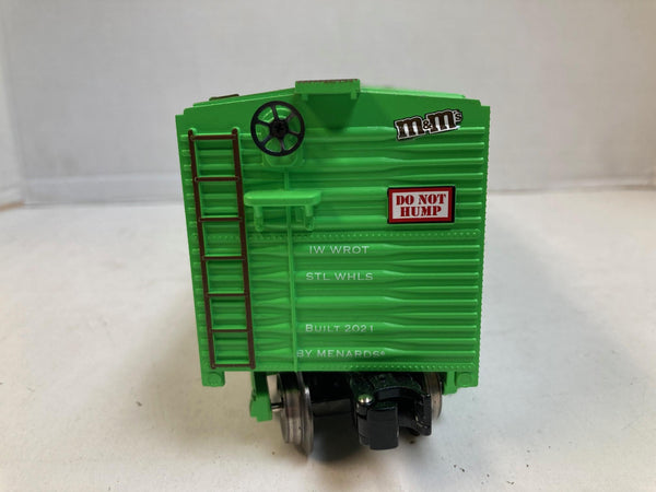 Menards M&M's Light Green/Brown  O Scale Box Car #10137 - No Box