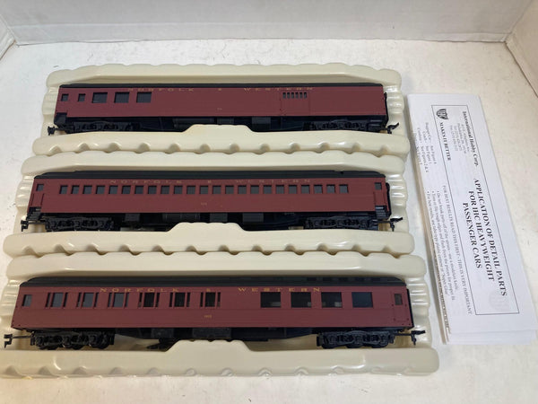 IHC HO Norfolk & Western 3-Car Heavyweight Set #49511-49513 - NOS - N&W